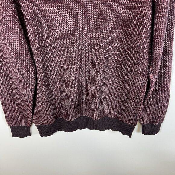 RODD & GUNN Wilberforce Knit Sweater Extra Fine Merino Burgundy Men's Large - Picture 9 of 9